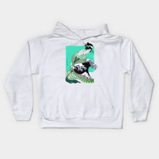 The great woman wave Kids Hoodie